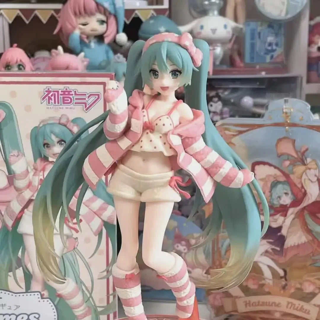 20CM Anime Hatsune Miku Home Clothes Pajamas Dress Up Standing Model Toy Gift For Children Collection PVC Action Figure Boxed 20CM Anime Hatsune Miku Home Clothes Pajamas Dress Up Standing Model Toy Gift For Children Collection PVC Action Figure Boxed